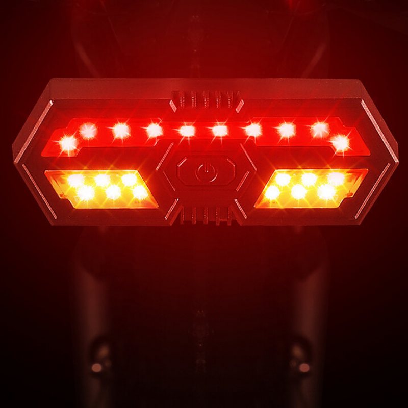 West Biking Smart Bike Light Trådlös Fjärrkontroll Rack Lampa Led Signal Bakljus Usb Cykel Uppladdningsbar Blinkande Baklykta