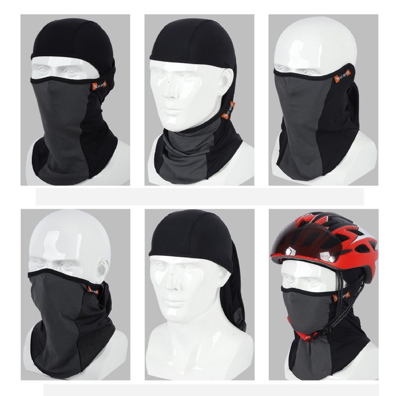 West Biking Summer Ice Silk Andas Helansikts Skidmask Solhuva Balaclava Cykelhalshalsduk För Utomhussporter