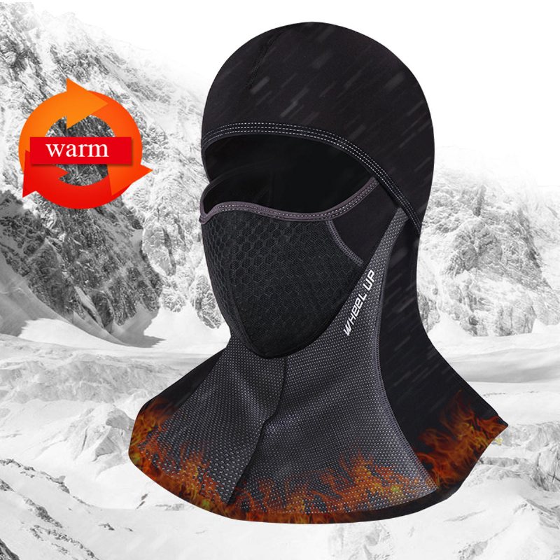 Wheel Up Vinter Varm Ski Motorcykel Cykling Ansiktsmask Hjälm Keps Vindtät Fleece Balaclava Hatt