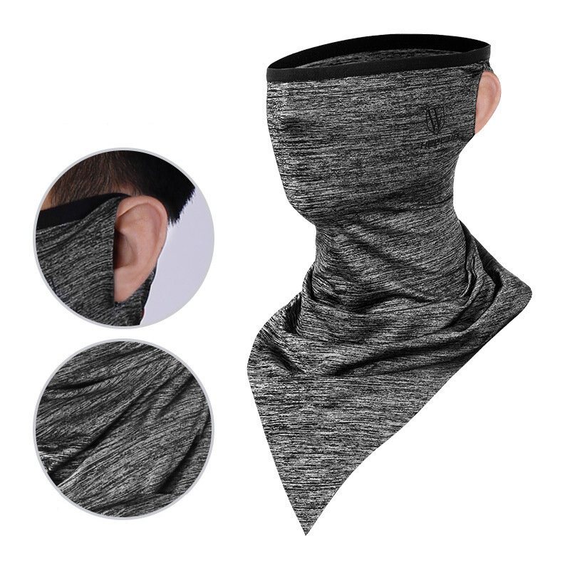 Wheelup Multifunktionell Cykling Ansiktsmask Scarf Unisex Huvudduk Ice Silk Andas Hals Triangel Sport