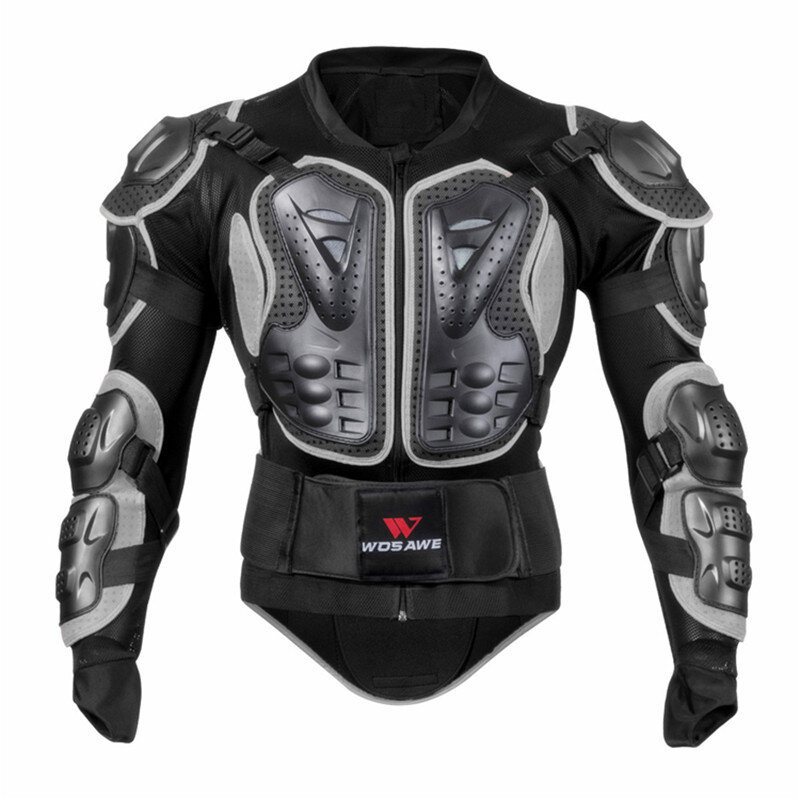 Wosawe Motorcykel Body Armor Suit Motorcykeljacka+höftskydd+handskar+knäskydd Cykelkläder