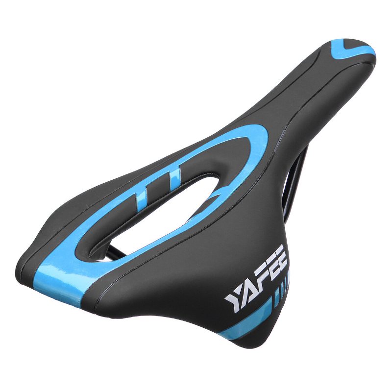 Yf-1064 290x145mm Andas Läder Extra Komfort Hollow Sadel Seat Racing Pad Gel Kudde För Cykel Mtb Road Bike