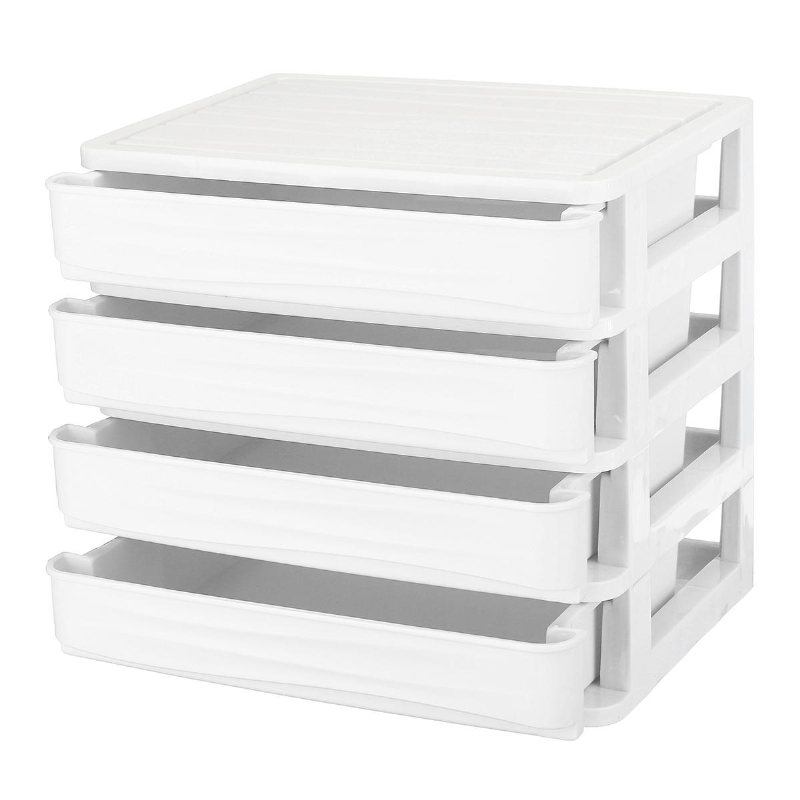 1/2/3/4 Nivåer Flerskiktslåda Typ Sminklåda Kosmetisk Desktop Organizer Förvaringslåda Displaylåda