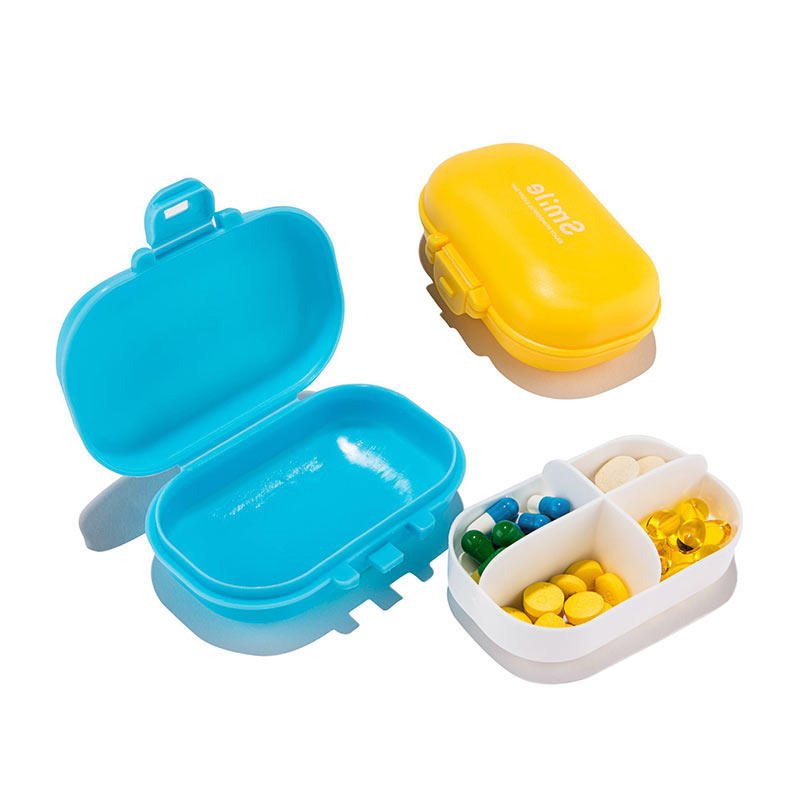 Honana Hn-pb011 4 Fack Piller Organizer Portabelt Resepillerfodral Daglig Pill Box