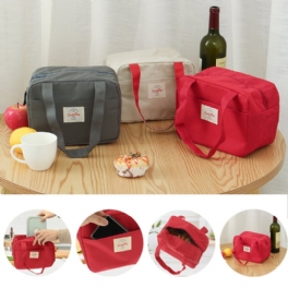 Tote Familj Resor Picknick Dryck Frukt Mat Färsk Värmeisolerad Kvinnor Män Bento Lunch Box Bag