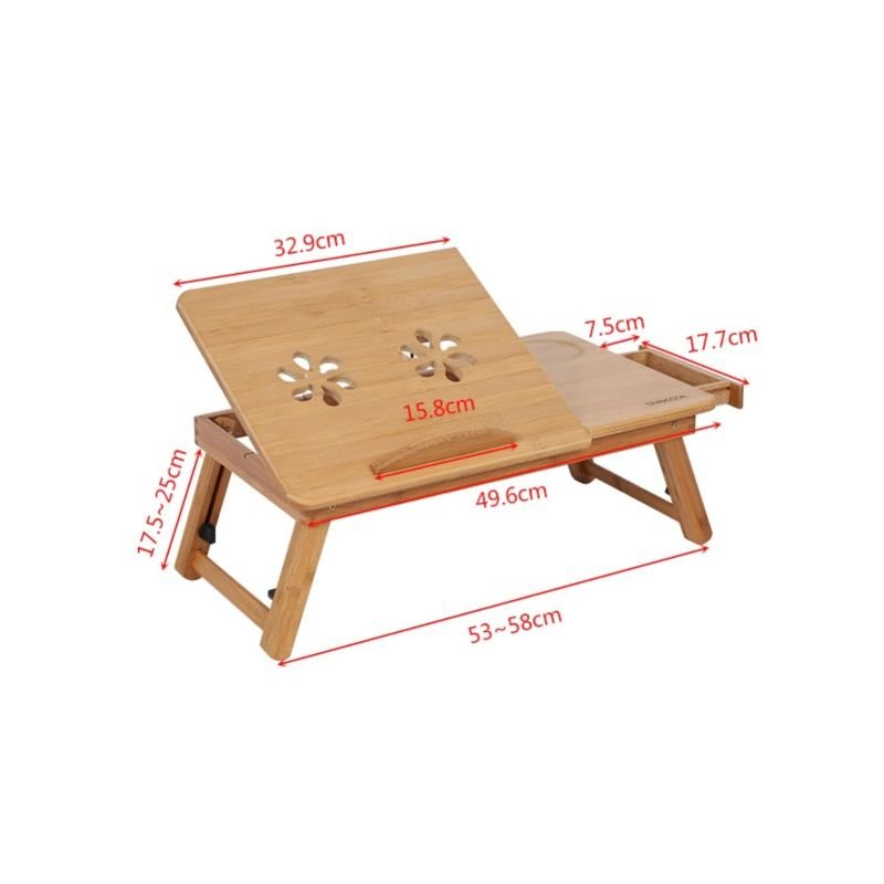 Lap Desk Bamboo Justerbar Sovsal