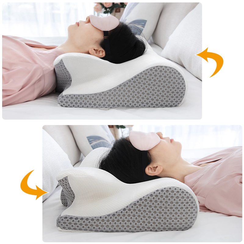 Ortopedisk Nacksmärta Kudde Contour Memory Foam Cervical Ergonomisk