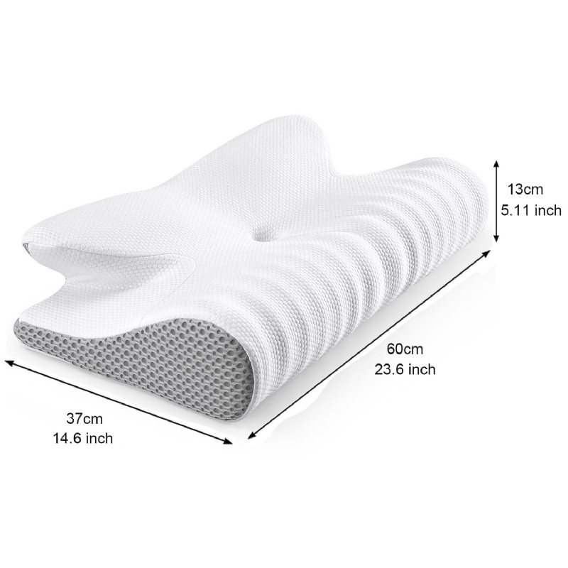 Ortopedisk Nacksmärta Kudde Contour Memory Foam Cervical Ergonomisk