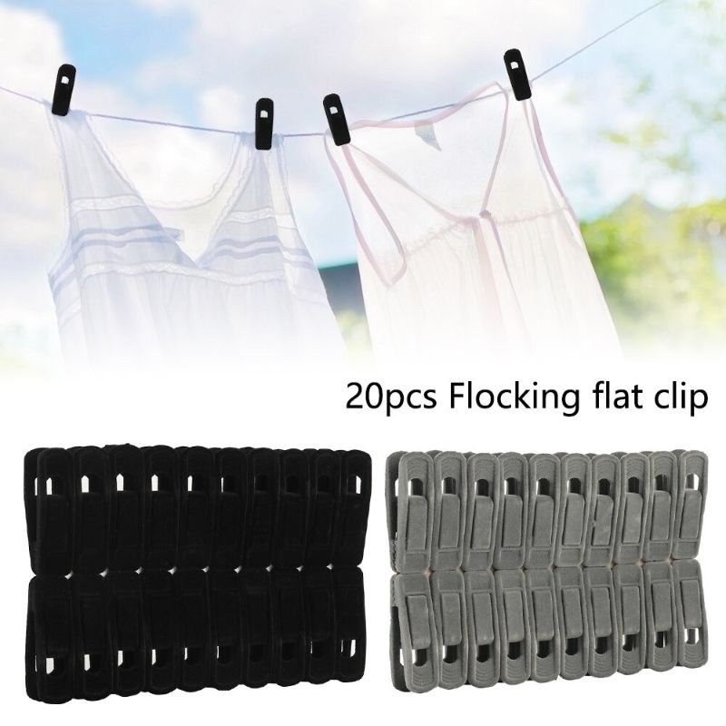 Velvet Hangers Clips Paket Med 20 St