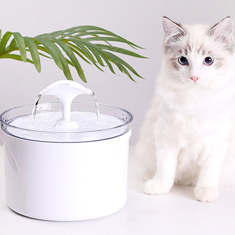 2.5l Cat Drinker Automatisk Usb Led Nattljus Husdjursvattenfontäner Smart Mute Stor Kapacitet Hundtillbehör Valpvattendispenser