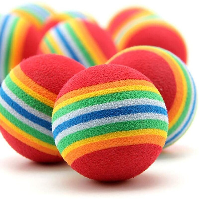 5 St Rainbow Ball Cat Toy