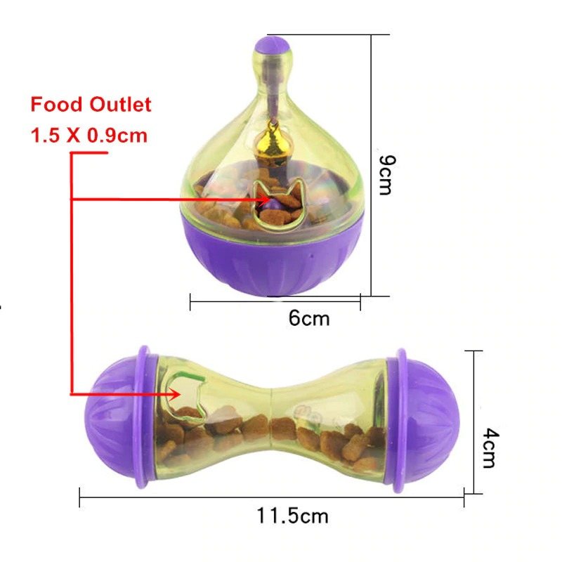 Cat Feeding Dispenser Ball Interactive Slow Feeder Läckageleksak