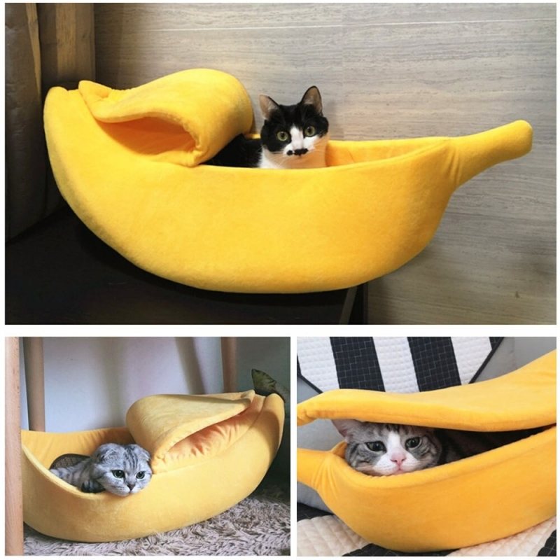 Cat Kennel Soft Cushion Warm Sleeping Bed House