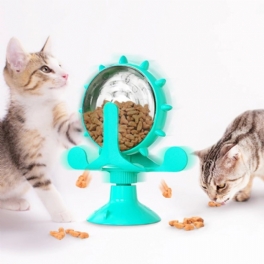 Cat Leaking Interactive Roterable Wheel Toy