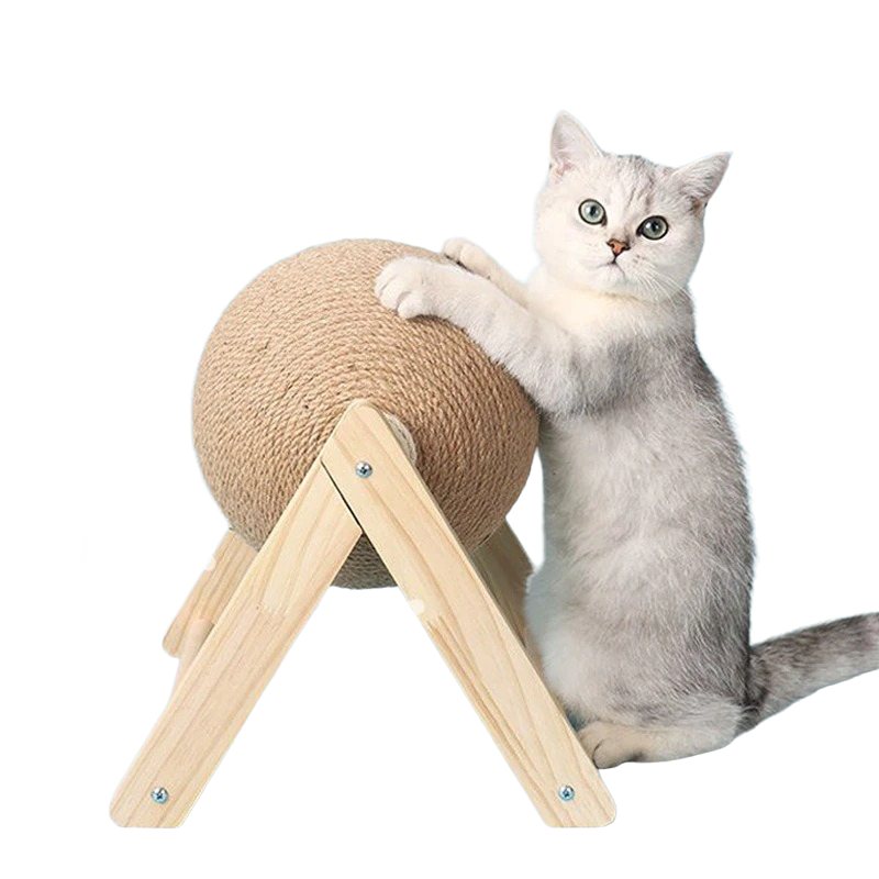 Cat Scratching Ball Toy Kitten Sisal Rope Board