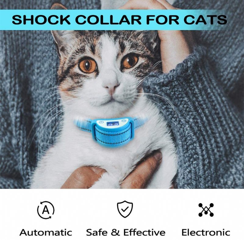 Cat Shock Collar Automatisk Meowing Preventer Trainer