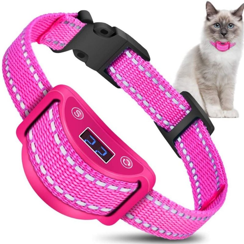 Cat Shock Collar Automatisk Meowing Preventer Trainer