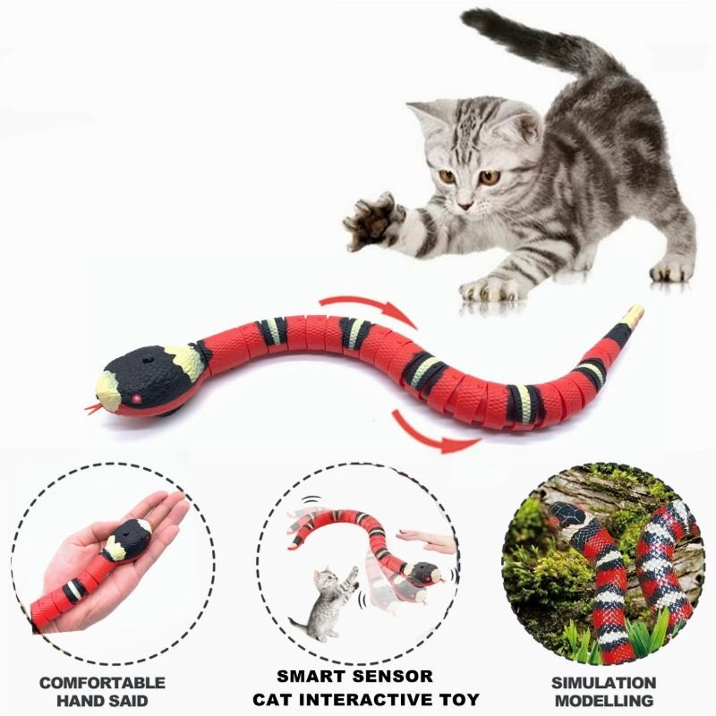 Cat Snake Toy Smart Sensing Elektrisk Interaktiv Leksak