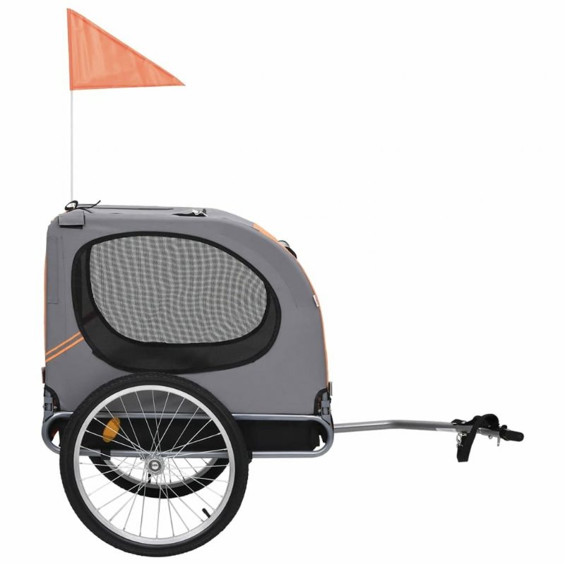 Hundcykelvagn Orange Och Grå