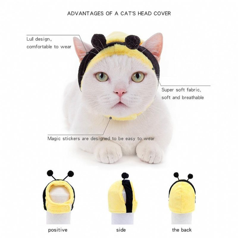 Söt Tecknad Bee Cat Hat