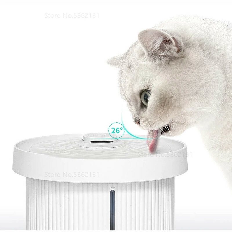 Uah Smart Pet Water Dispenser Uvc Desinfektion Mute Förhindra Brinnande Dricksfontän För Katttillbehör Dricka Hund