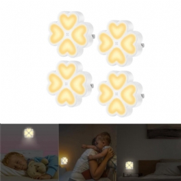 0.5w Ljussensor Led Nattvägglampa Plug-in För Baby Kid Sovrum Hem Ac100-240v