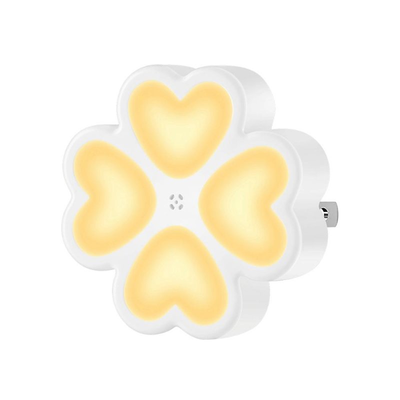 0.5w Ljussensor Led Nattvägglampa Plug-in För Baby Kid Sovrum Hem Ac100-240v