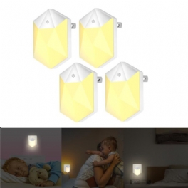 0.5w Ljussensor Plug-in Led Nattvägglampa För Baby Kid Sovrum Hem Ac100-240v