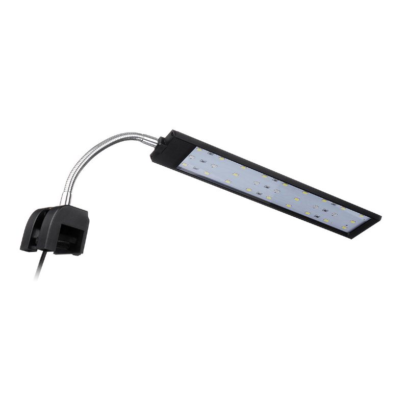 100-240v 10w Clip-on Led Aquarium Light Decoration Lighting Lampa Med Vita Och Blå Lysdioder Touch Control 2 Lägen