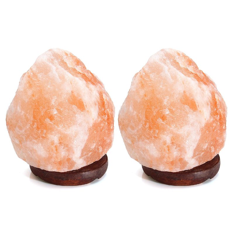 14 X 10 cm Himalaya-glöd Handsnidad Naturkristall Salt Nattlampa Bordslampa Med Dimmerbrytare