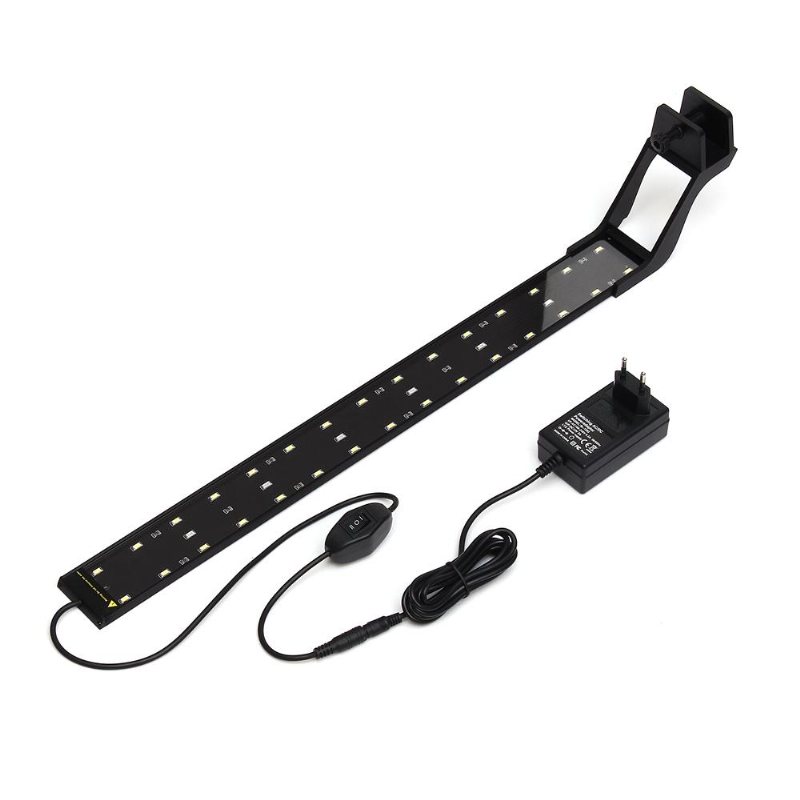 14w 53 cm Blå & Vit Led Justerbar Aquarium Fish Tank Lamp Super Slim Clip On Light