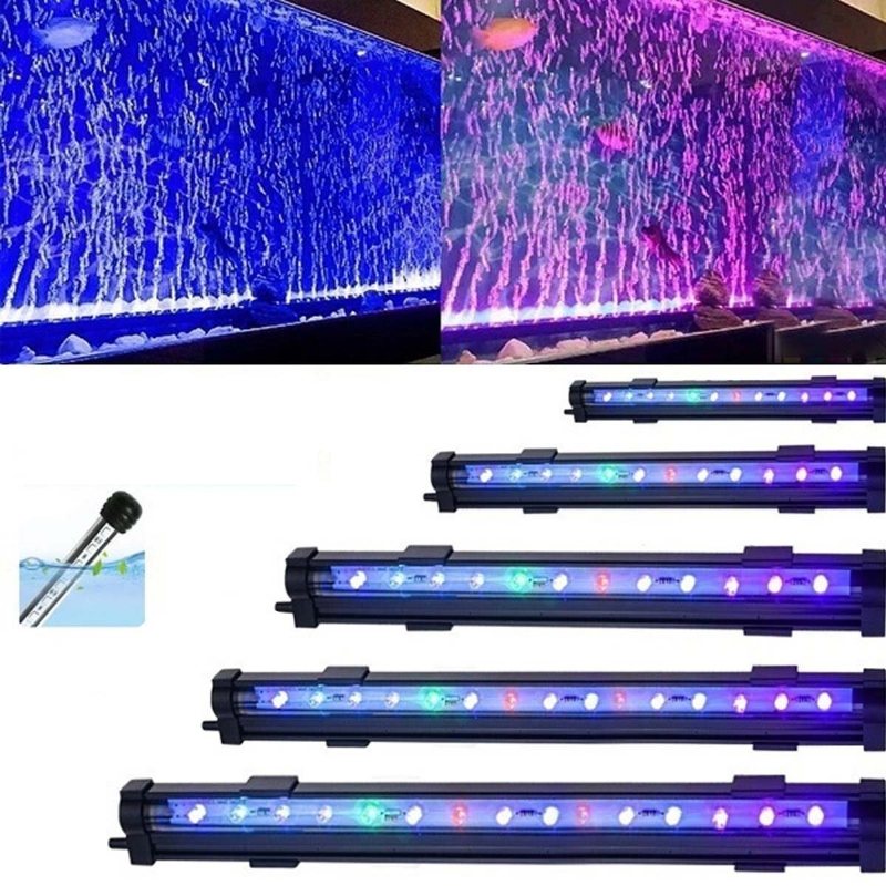 15cm/25.5cm/35.5cm/45.5cm/55.5cm Vattentät Led Fishes Tank Light Rgb Aquarium Lights Flerfärgad Dränkbar Lampa