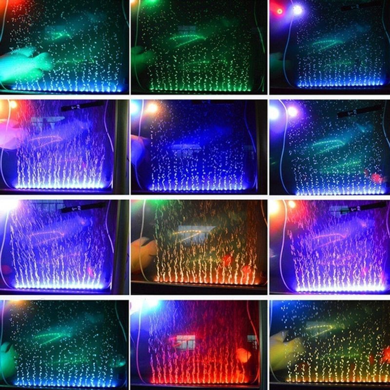 15cm/25.5cm/35.5cm/45.5cm/55.5cm Vattentät Led Fishes Tank Light Rgb Aquarium Lights Flerfärgad Dränkbar Lampa