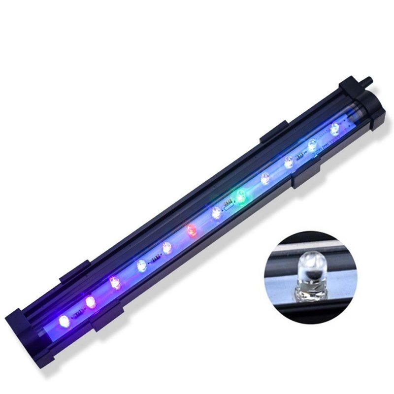 15cm/25.5cm/35.5cm/45.5cm/55.5cm Vattentät Led Fishes Tank Light Rgb Aquarium Lights Flerfärgad Dränkbar Lampa