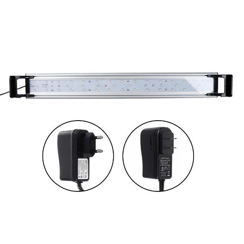 16w 60cm Led Aquarium Fish Tank Timing Lights Dränkbar Växtodling