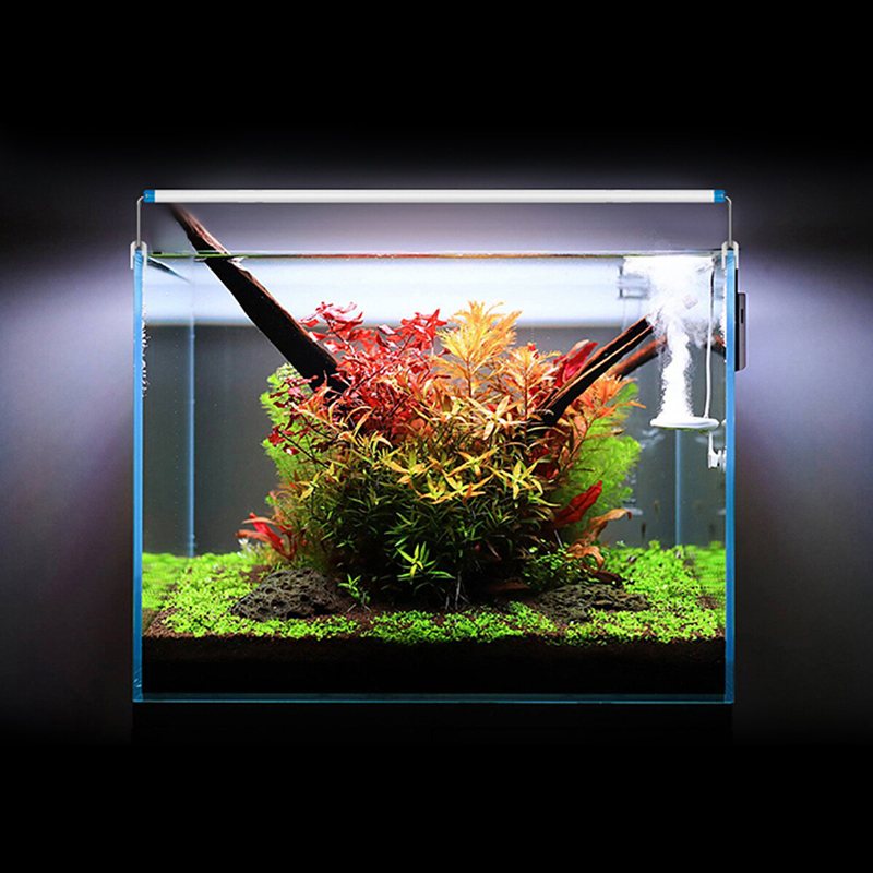 18-48 cm Akvariumlampa Aquarium Led-belysning Med Förlängningsbara Fästen Vita Och Blå Lysdioder Passar För Akvarium