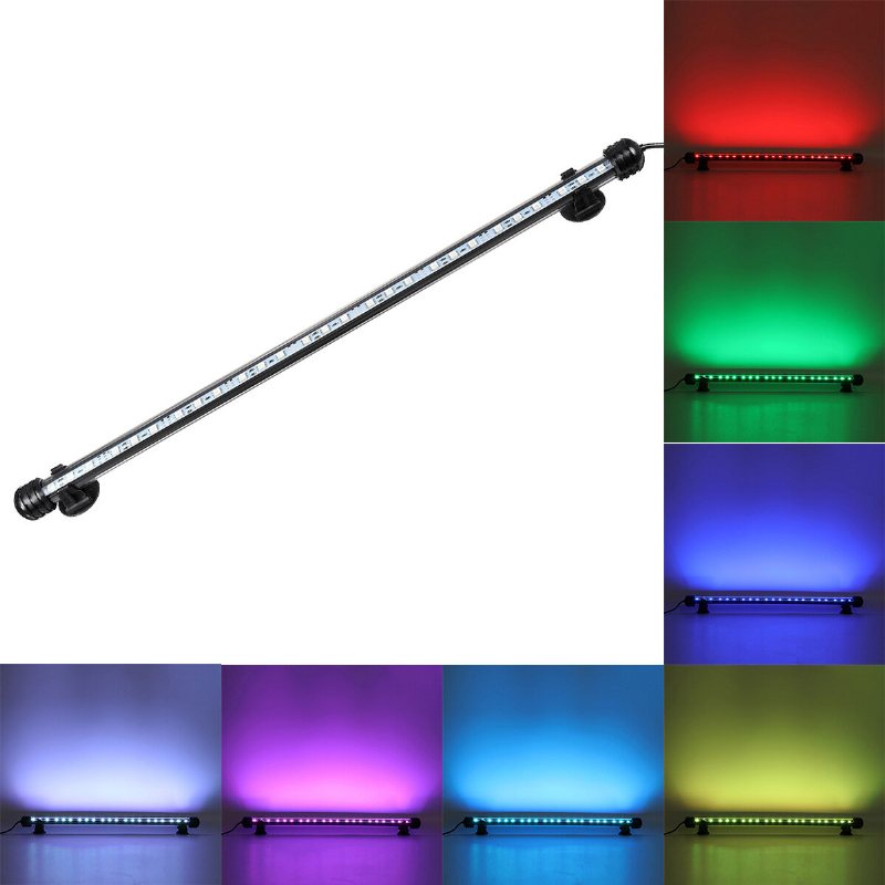 18-48cm 5050smd 27led Aquarium Fish Tank Rgb Light Dränkbar Bar Strip Lamp