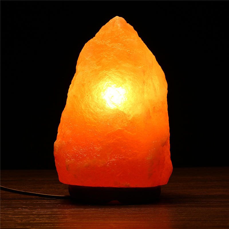 18 X 12 cm Himalaya-glöd Handsnidad Naturkristall Salt Nattlampa Bordslampa Med Dimmerbrytare