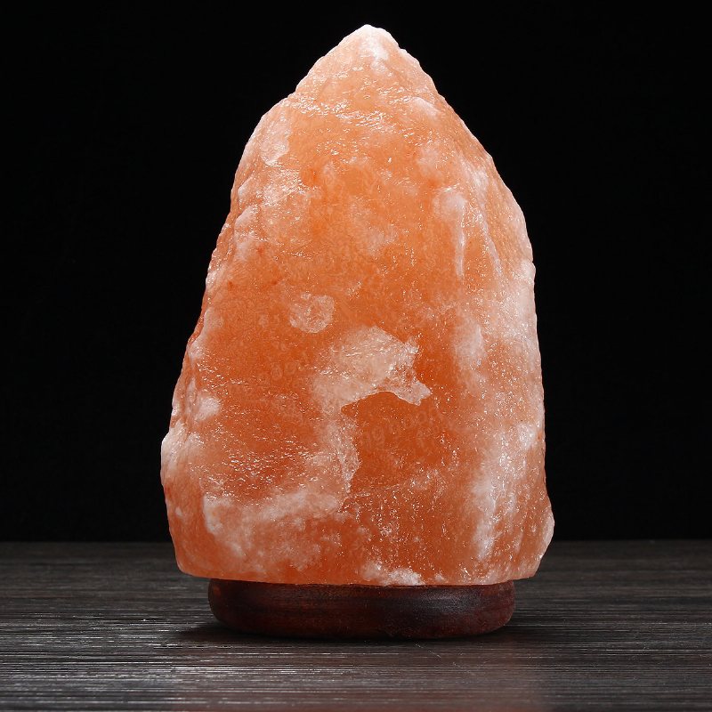 18 X 12cm Naturlig Himalaya Jonisk Luftrenare Bergkristall Saltlampa Bordsnattlampa