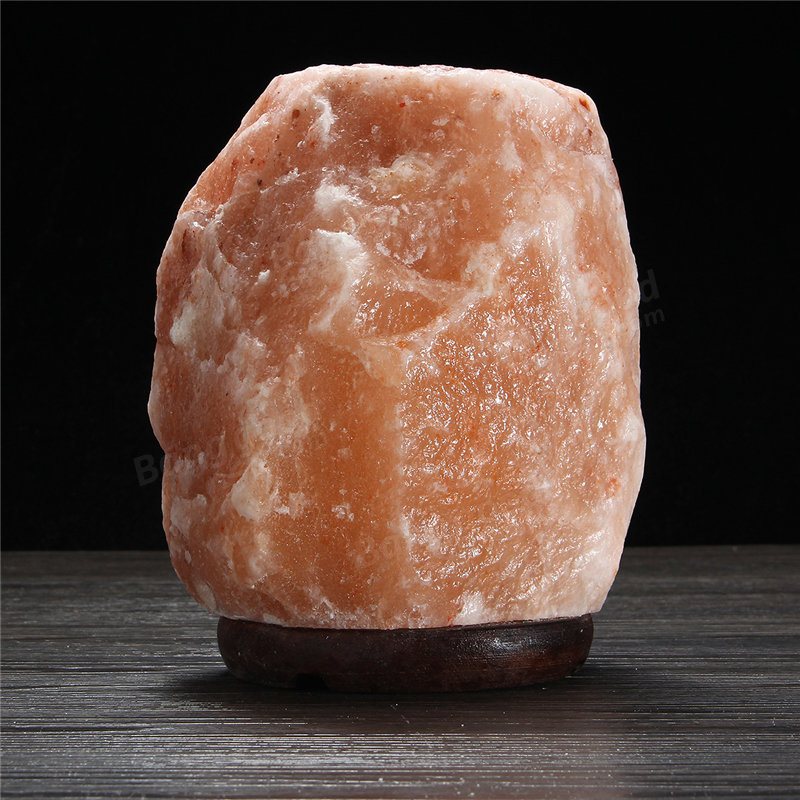 20 X 16cm Naturlig Himalaya Jonisk Luftrenare Bergkristall Saltlampa Bordsnattlampa