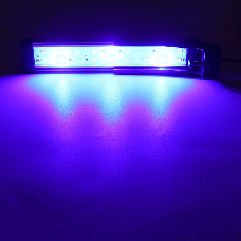 22cm 18led Rgb Aquarium Fish Tank Light Högljus Dubbel Dräneringsvattenlampa