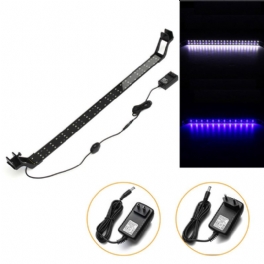 24w 85 cm Blå & Vit Led Justerbar Aquarium Fish Tank Lamp Super Slim Clip On Light