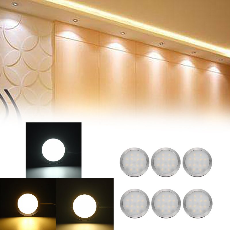 2.5w 6-i-1 Led Underskåpsljus Takpanel Ner Slim Köksskåp Infälld Lampa Dc12v