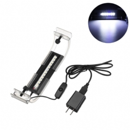 2w 13cm Justerbar 2835 Led Aquarium Fish Tank Super Slim Light Lamp Black