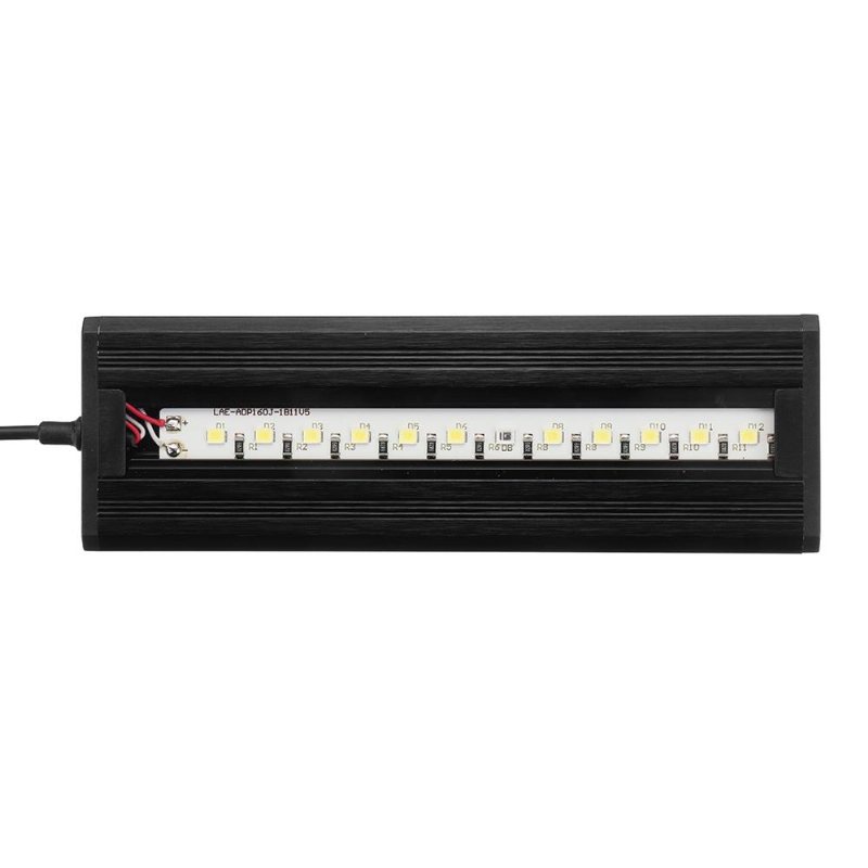 2w 13cm Justerbar 2835 Led Aquarium Fish Tank Super Slim Light Lamp Black