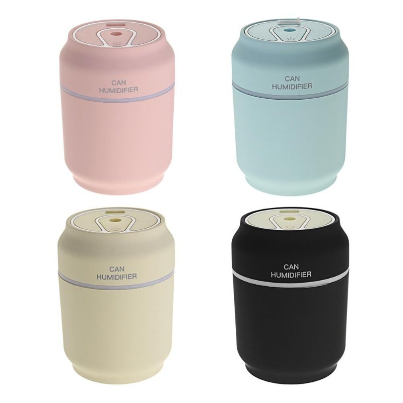 3 I 1 Mini Usb Luftfuktare Air Mist Led Rgb Nattljus Fläkt Luftspridare