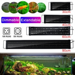 30/40/60/90 cm Led Aquarium Fish Tank Light Steglös Dimmer Smd2835 Vattengräslampa Ac100-240v