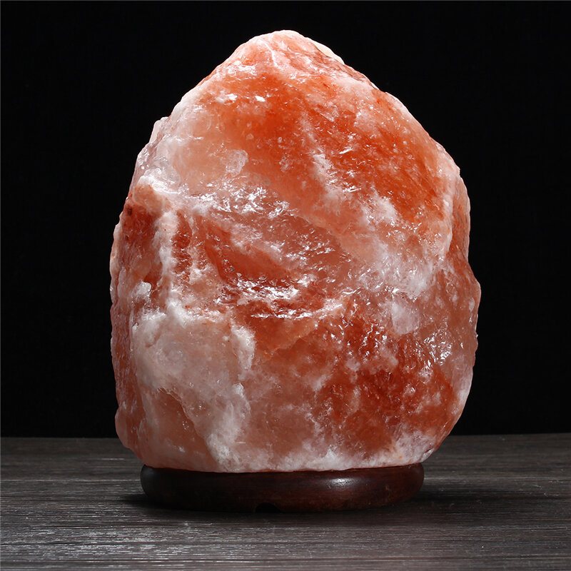 30 X 18cm Naturlig Himalaya Jonisk Luftrenare Bergkristall Saltlampa Bordsnattlampa