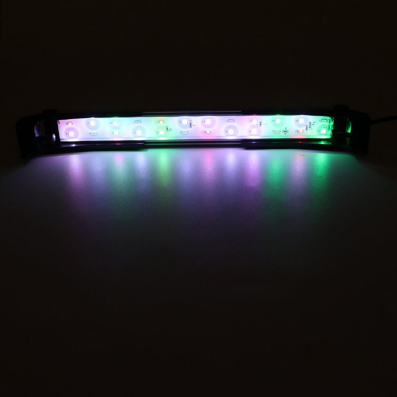 32cm 24led Rgb Aquarium Fish Tank Light 2 Lägen Dubbel Dränering Vatten Gräs Lampa