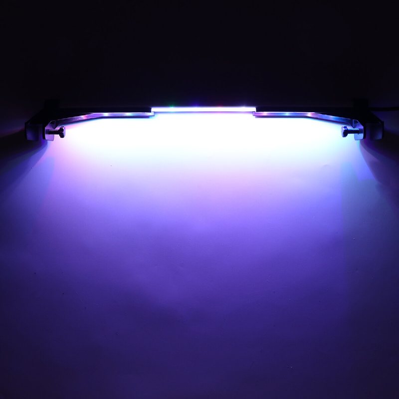 32cm 24led Rgb Aquarium Fish Tank Light 2 Lägen Dubbel Dränering Vatten Gräs Lampa